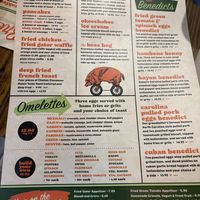 Menu (breakfast side)  at Backwater in Melbourne