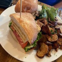 Breakfast Sandwich (huge!)  at Backwater in Melbourne