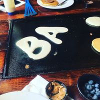Griddle table  at Backwater in Melbourne