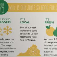 Cold Pressed Juice at Ginger Juice in Richmond