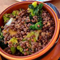 Llenties estofades at Vegans N' Roses in Castelldefels