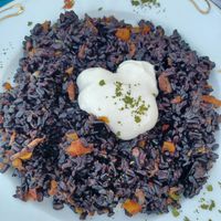 Arroz negro at Vegans N' Roses in Castelldefels
