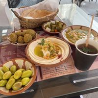 yummy athentic breakfast  at Abo Shariha in Doha