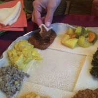 Veggie plate  at The Blue Nile in Ferndale