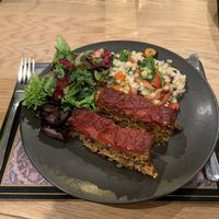 Nut loaf & 2 salads at The Beet Retreat in Cooroibah