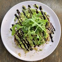 $20 worth of smashed avo at Bohemian Raw Cafe in Whitsunday