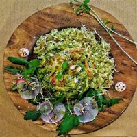 raw korma curry at Petit Brot - Cold Press Raw Eco in Barcelona