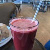 Beets juice at Cafe del Soul in Mill Valley