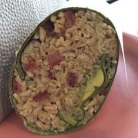 Chipotle wrap veganized  at Cafe del Soul in Mill Valley