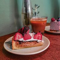 Strawberry pie at Kaf in Copenhagen