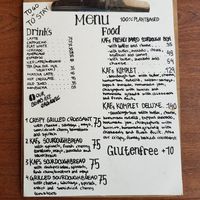 English Menu (Spring 2021) at Kaf in Copenhagen