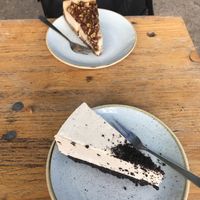 oreo and pecan cheezecakes at Kaf in Copenhagen