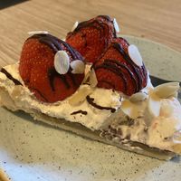 Strawberry cake at Kaf in Copenhagen