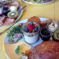 Delicious breakfast at Kaf in Copenhagen