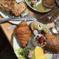 The deluxe brunch and the toastie  at Kaf in Copenhagen