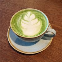 Matcha latte at Kaf in Copenhagen