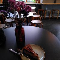 Scrumptious Pecan cheesecake #Veganuary at Kaf in Copenhagen
