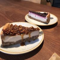 pecan cheesecake and New York cheesecake   at Kaf in Copenhagen
