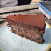 Triple chocolate cheesecake at Kaf in Copenhagen