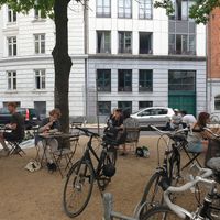 Outside at Kaf in Copenhagen