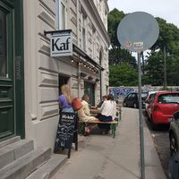 Outside at Kaf in Copenhagen