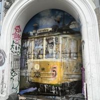 Nearby street art  at Kaf in Copenhagen