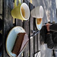 Triple chocolate cheese cake at Kaf in Copenhagen