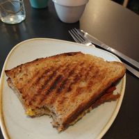 Couldn't help taking a bite before a photo at Kaf in Copenhagen