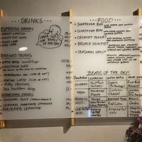 Menu  at Kaf in Copenhagen