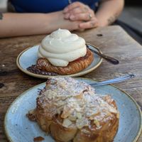 Spandauer and almond croissant at Kaf in Copenhagen