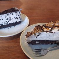 Oreo and salted caramel cheesecake at Kaf in Copenhagen