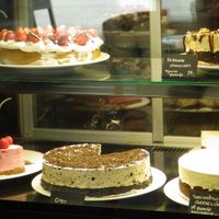 Vegan cakes at Kaf in Copenhagen
