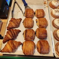 Croissant and chocolate pastry. Very chocolatey and tasty. at Kaf in Copenhagen