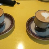 soy and oat lattes at Kaf in Copenhagen