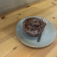 Cinnamon cruffin  at Kaf in Copenhagen