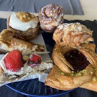 What I got to taste test with my friend.   at Kaf in Copenhagen