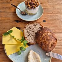 Bread with cheese at Kaf in Copenhagen