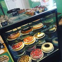 Huge selection of cheesecakes, tarts & pastries 😍  at Kaf in Copenhagen