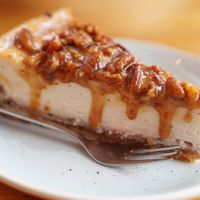 Vegan heaven. Best cake ever. I loved american cheesecake as a nonvegan and this one tastes like a original one.  at Kaf in Copenhagen