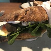 Sourdoughs with tzatziki, avocado and veggies at Kaf in Copenhagen