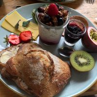 Brunch selection. A larger one is also available with a croissant, but this was plenty!  at Kaf in Copenhagen