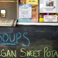 vegan soup! at The Nomad Cafe in Melbourne