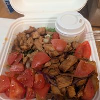 Gyros with Tzatziki Sauce in the cup at Blatouch in Prague