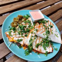 Vegan quesadilla 💚 at Blatouch in Prague