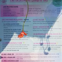 Menu at General Cafe in Val-david