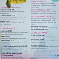 Menu at General Cafe in Val-david