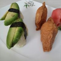 Nigiri Avocado and Fried tofu at Xin Bowl in Ridgecrest