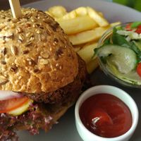 Vegan burger at Mono Kitchen in Gdansk