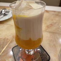 Soy milk mango lassi 😋 at Milan Nataraj in Tokyo