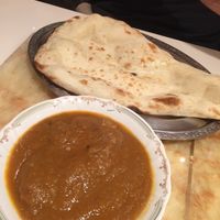 Soy meat curry + naan  at Milan Nataraj in Tokyo